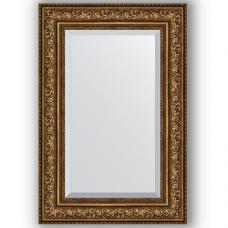 Зеркало настенное 60х90 см в багетной раме - виньетка состаренная бронза 109 мм.