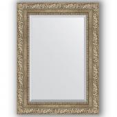 Зеркало настенное 55х75 см в багетной раме - виньетка античное серебро 85 мм.