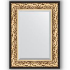 Зеркало настенное 60х80 см в багетной раме - барокко золото 106 мм.