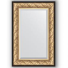Зеркало настенное 60х90 см в багетной раме - барокко золото 106 мм.