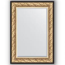 Зеркало настенное 70х100 см в багетной раме - барокко золото 106 мм.