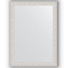 Зеркало настенное 51х71 см в багетной раме - чеканка белая 46 мм.