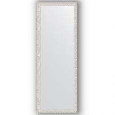 Зеркало настенное 51х141 см в багетной раме - чеканка белая 46 мм.