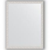 Зеркало настенное 71х91 см в багетной раме - чеканка белая 46 мм.