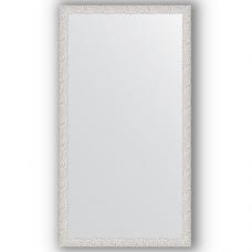 Зеркало настенное 71х131 см в багетной раме - чеканка белая 46 мм.