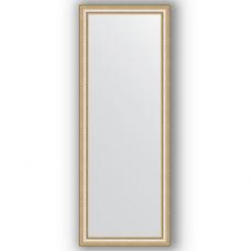 Зеркало настенное 55х145 см в багетной раме - золотые бусы на серебре 60 мм.