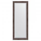 Зеркало настенное 56х141 см в багетной раме - палисандр 62 мм.