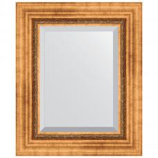 Зеркало настенное 46х56 см в багетной раме - римское золото 88 мм. Зеркало настенное 46х56 см в багетной раме - римское золото 88 мм.