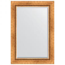 Зеркало настенное 66х96 см в багетной раме - римское золото 88 мм. Зеркало настенное 66х96 см в багетной раме - римское золото 88 мм.