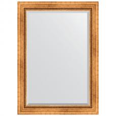 Зеркало настенное 76х106 см в багетной раме - римское золото 88 мм. Зеркало настенное 76х106 см в багетной раме - римское золото 88 мм.