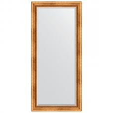 Зеркало настенное 76х166 см в багетной раме - римское золото 88 мм. Зеркало настенное 76х166 см в багетной раме - римское золото 88 мм.