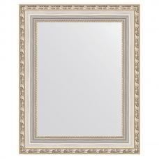 Зеркало настенное 42х52 см в багетной раме - версаль серебро 64 мм.