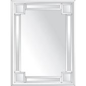 Зеркало с зеркальным обрамлением (серебро) 60х80 см. Серия V-2.