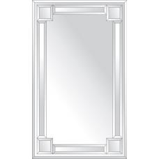 Зеркало с зеркальным обрамлением (серебро) 60х100 см. Серия V-2.