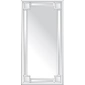 Зеркало с зеркальным обрамлением (серебро) 60х120 см. Серия V-2.