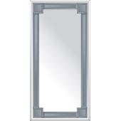 Зеркало с зеркальным обрамлением (графит) 60х120 см. Серия V-2.