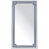 Зеркало с зеркальным обрамлением (графит) 70х130 см. Серия V-2.