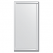 Зеркало с зеркальным обрамлением (серебро) 60х120 см. Серия V-1.