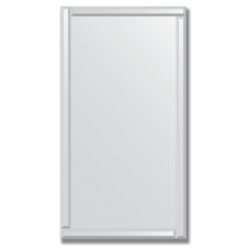 Зеркало с зеркальным обрамлением (серебро) 70х130 см. Серия V-1.