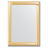Зеркало с зеркальным обрамлением (бронза) 50х70 см. Серия V-1.