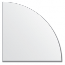 Зеркальная плитка без фацета (серебро) (четверть круга 15х15 см).