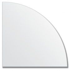 Зеркальная плитка без фацета (серебро) (четверть круга 20х20 см).