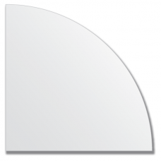 Зеркальная плитка без фацета (серебро) (четверть круга 30х30 см).